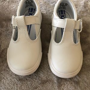 Toddler Keds Daphne T Strap White Lea